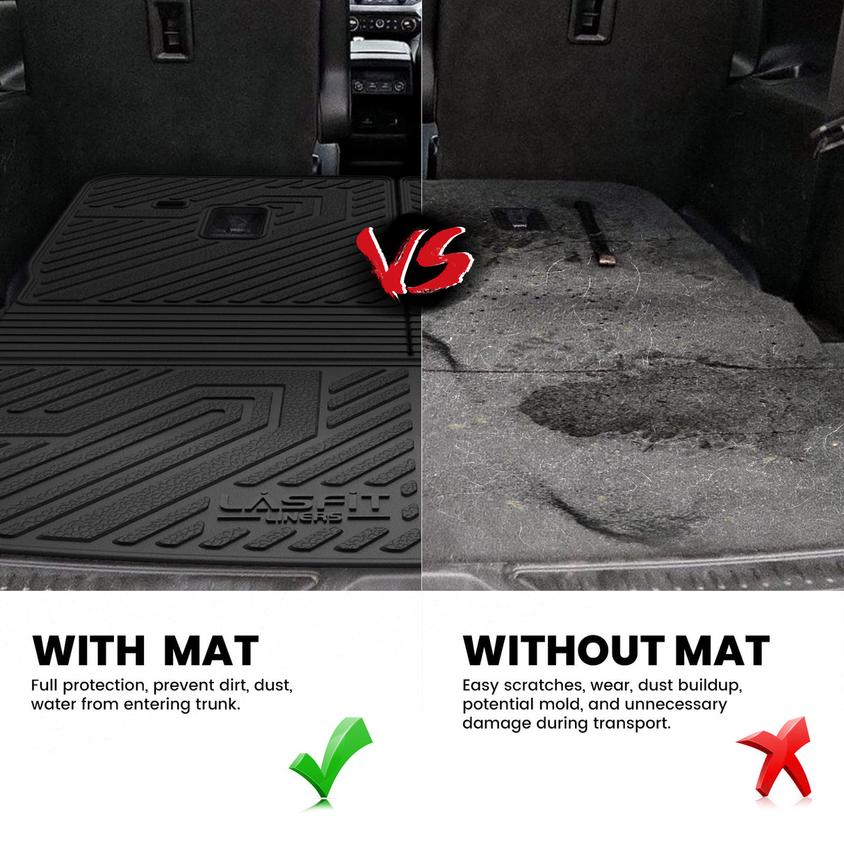 Fit for 2017-2023 GMC Acadia Floor Mats or Cargo & Seatback Mat