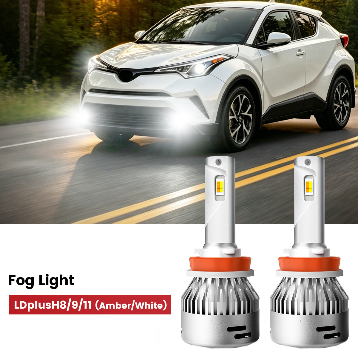 Lasfit H11 led fog lights fit for 2018-2019 Toyota C-HR