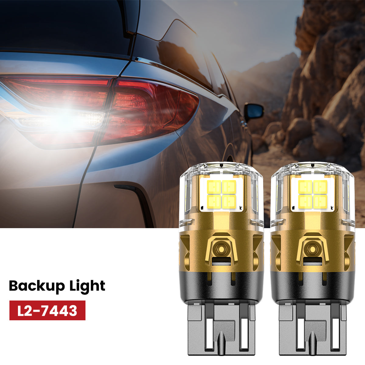 Lasfit 7443 led backup lights fit for 2018-2020 Honda Odyssey