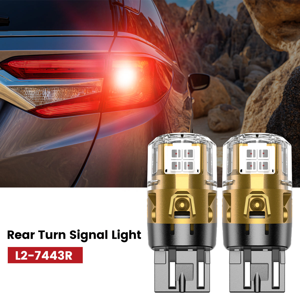 Lasfit 7443 led rear turn signal lights fit for 2018-2020 Honda Odyssey