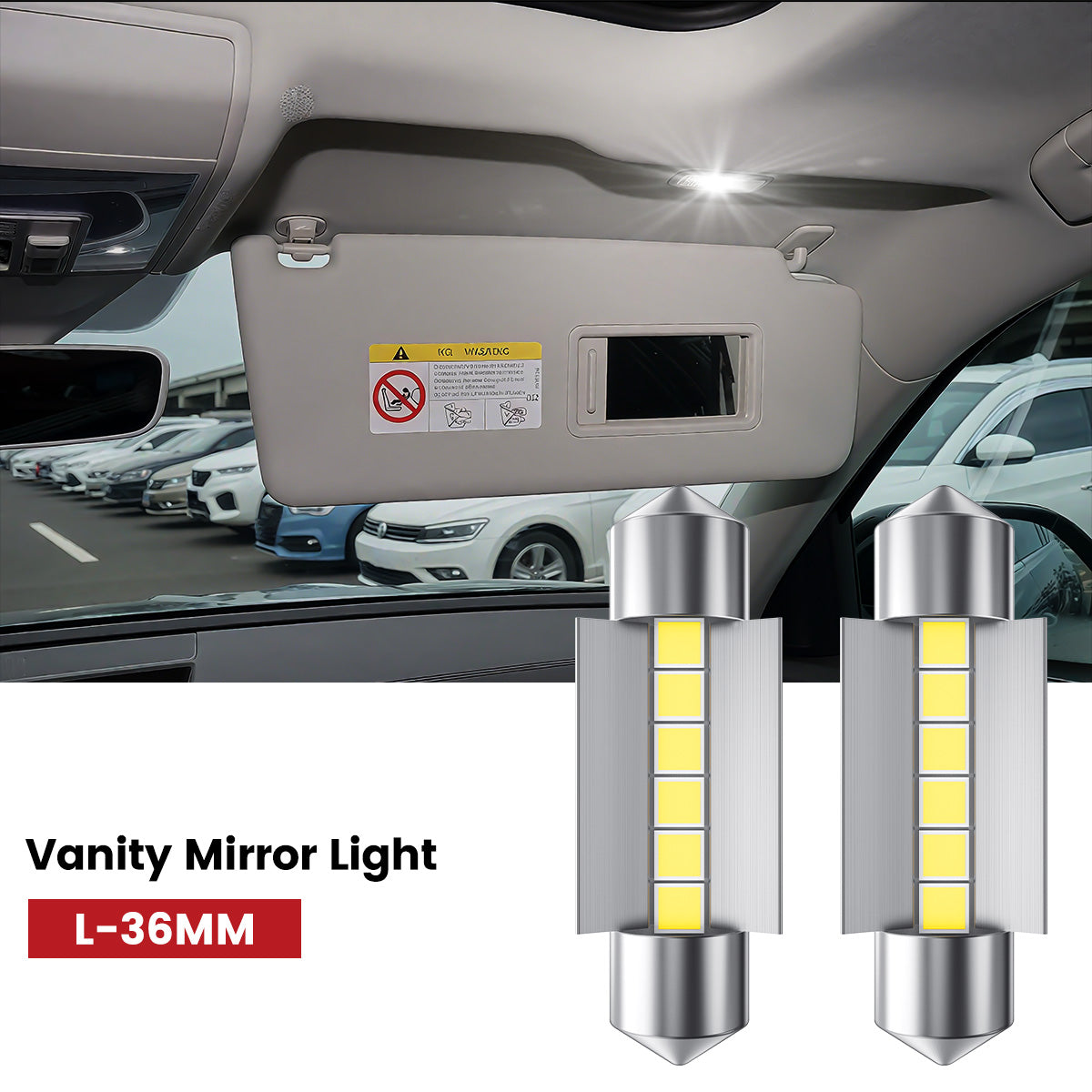 Lasfit 36MM led vanity mirror lights fit for 2018-2020 Volkswagen Altas
