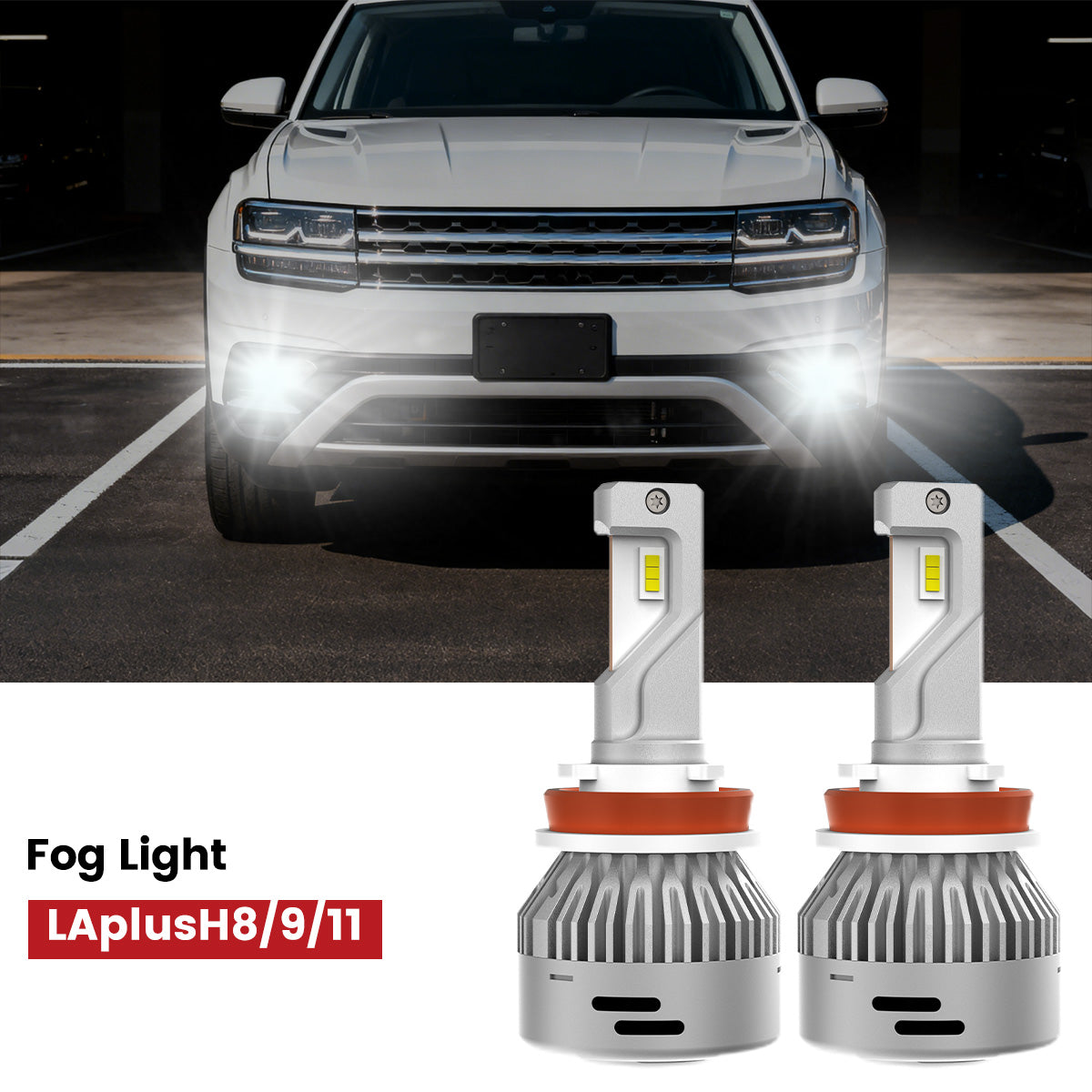 Lasfit H11 led fog light bulbs fit for 2018-2020 Volkswagen Altas