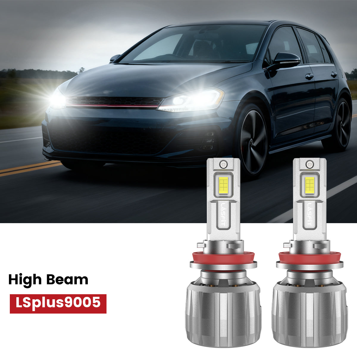 Lasfit H11 led high beam bulbs fit for 2018-2020 Volkswagen Golf