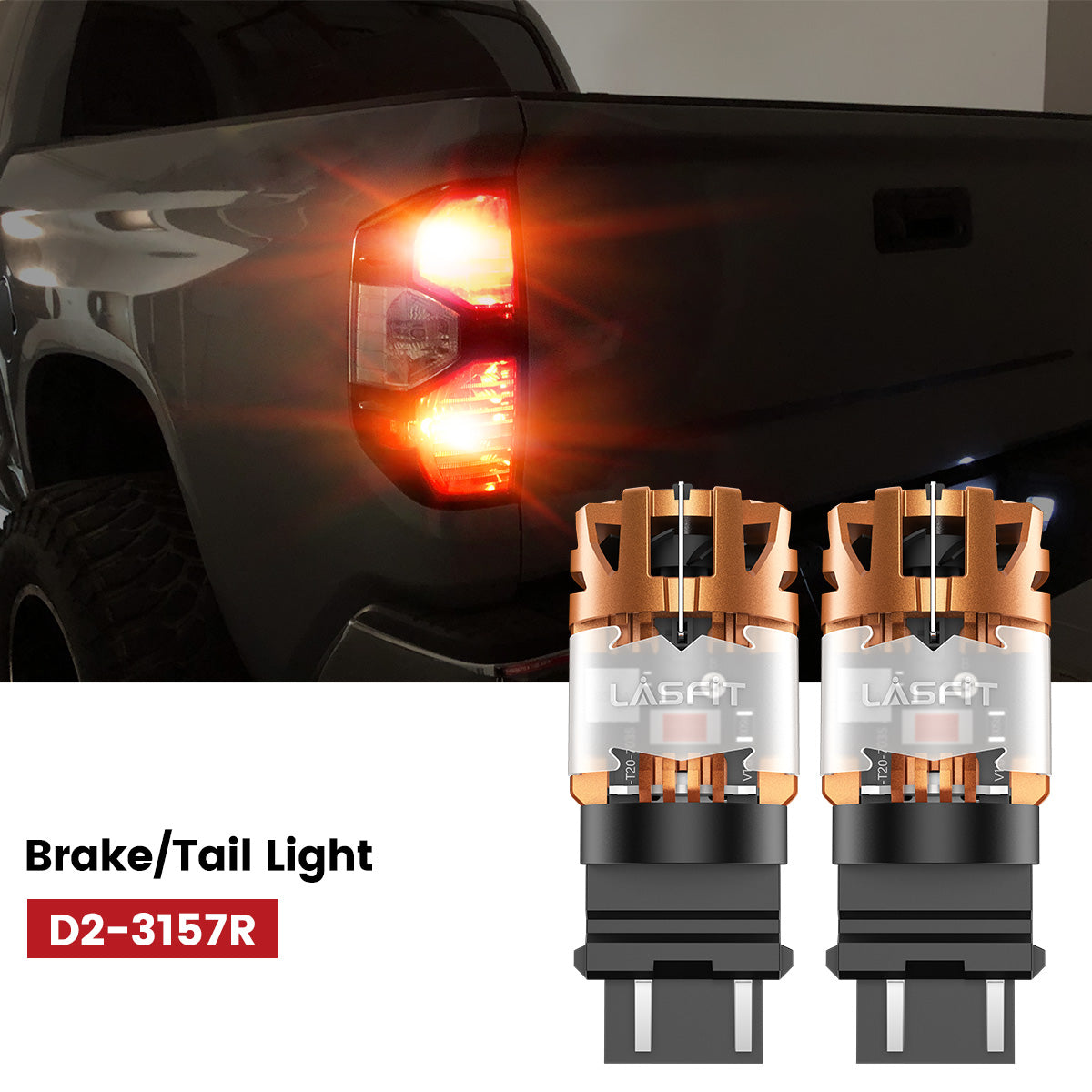 Lasfit 3157 led brake tail light fit for 2018-2021 Toyota Tundra