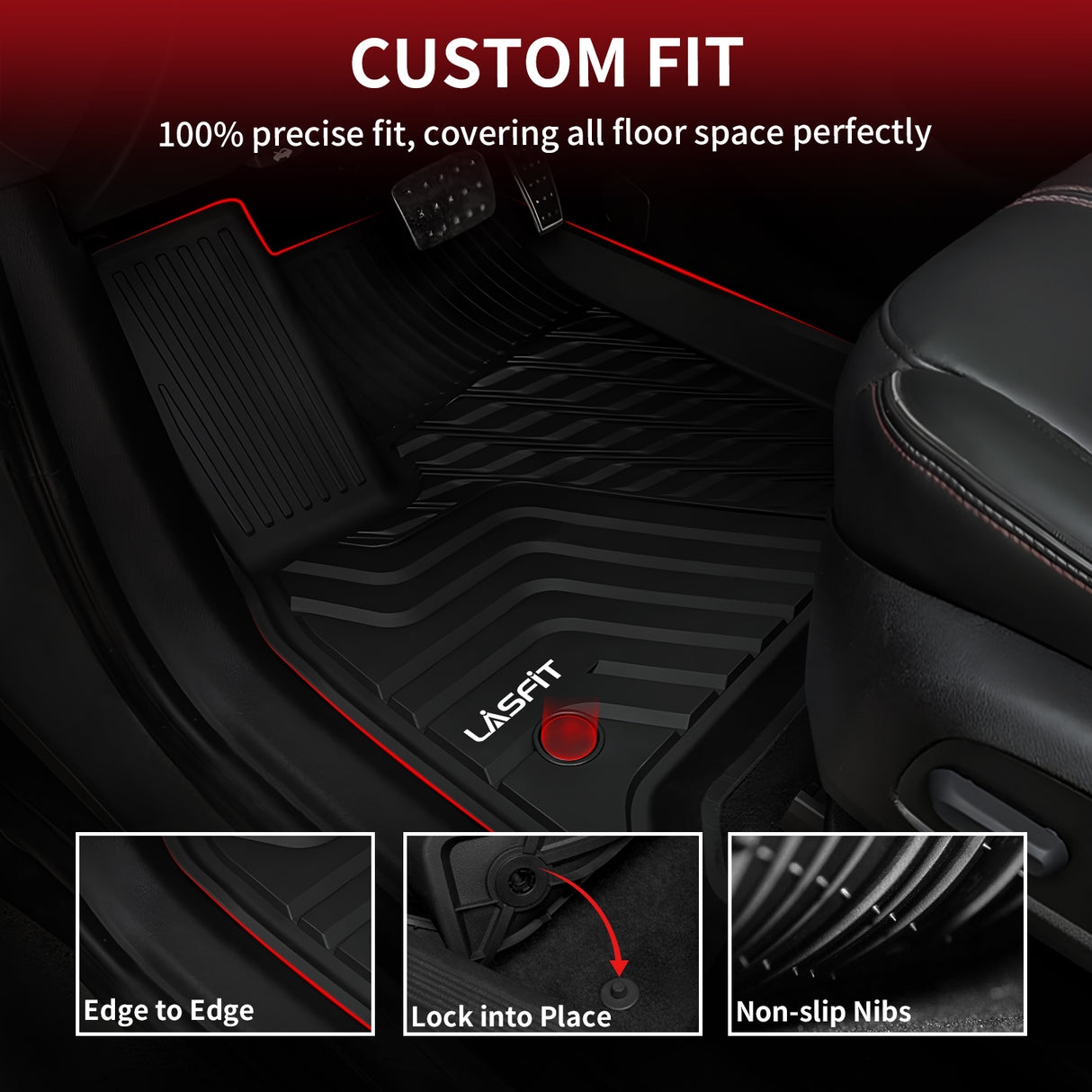 2018-2023 Chevrolet Traverse 1st and 2nd Row Custom Fit Floor Mats