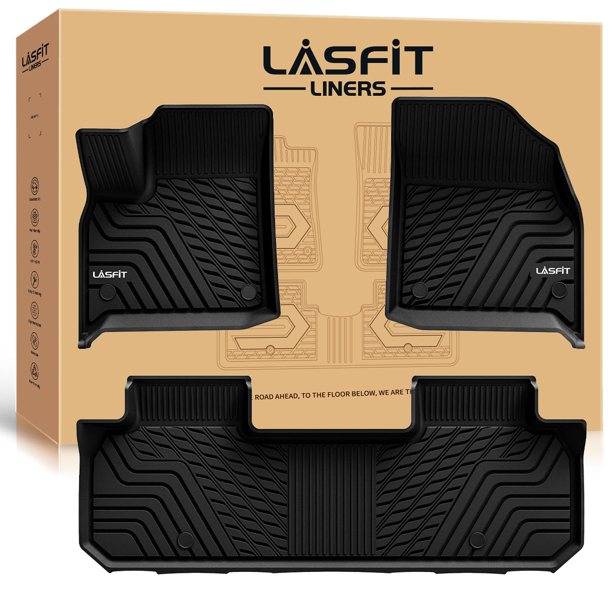 2018-2023 Chevrolet Traverse 1st and 2nd Row Floor Mats Package