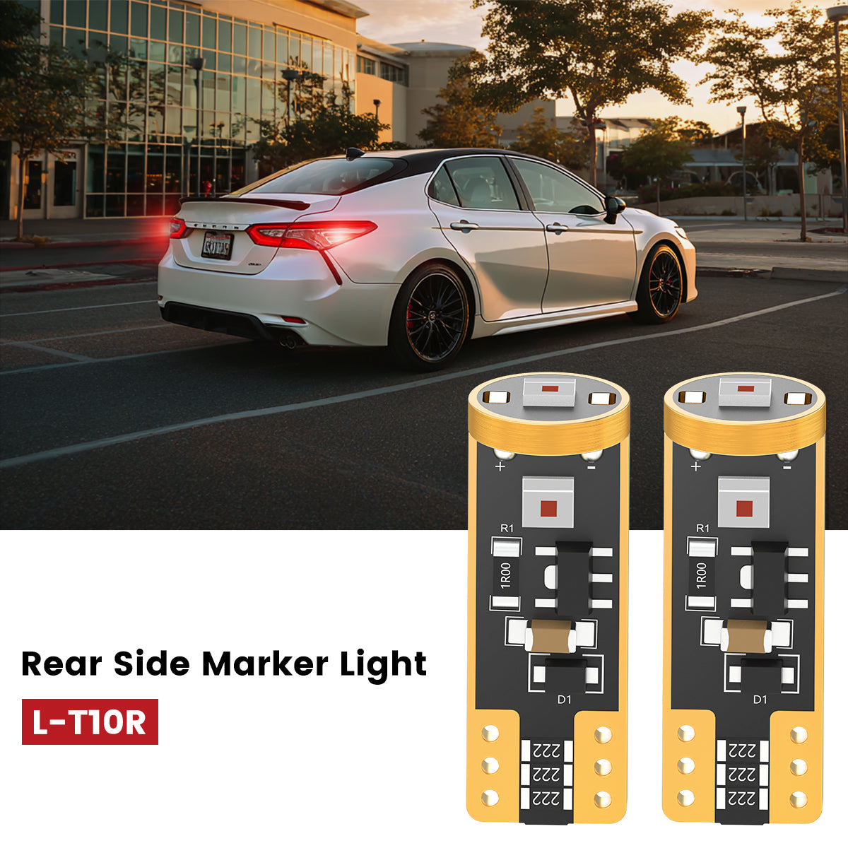 Lasfit 168 led rear side marker light fit for 2018-2024 Toyota Camry