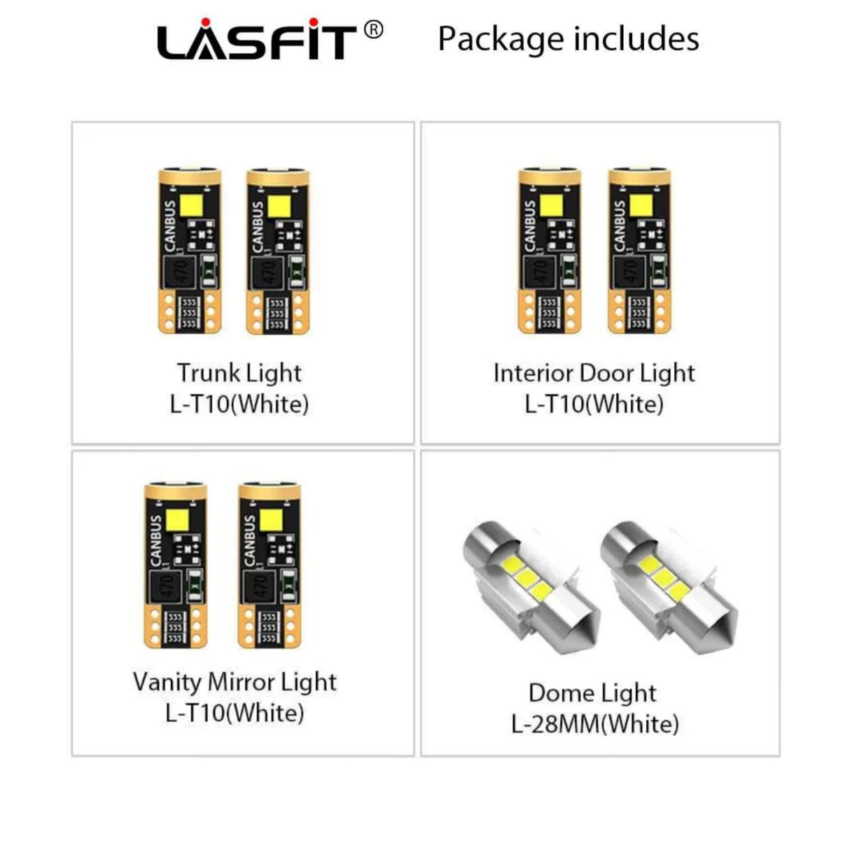 combo package led bulbs for 2018-2024 Toyota Camry XLE/XSE