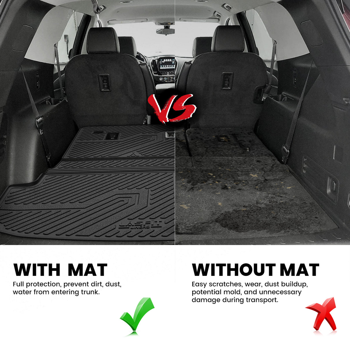 Fit for 2024 Chevrolet Traverse Limited Floor Mats / Cargo Mat / Seatback Mat