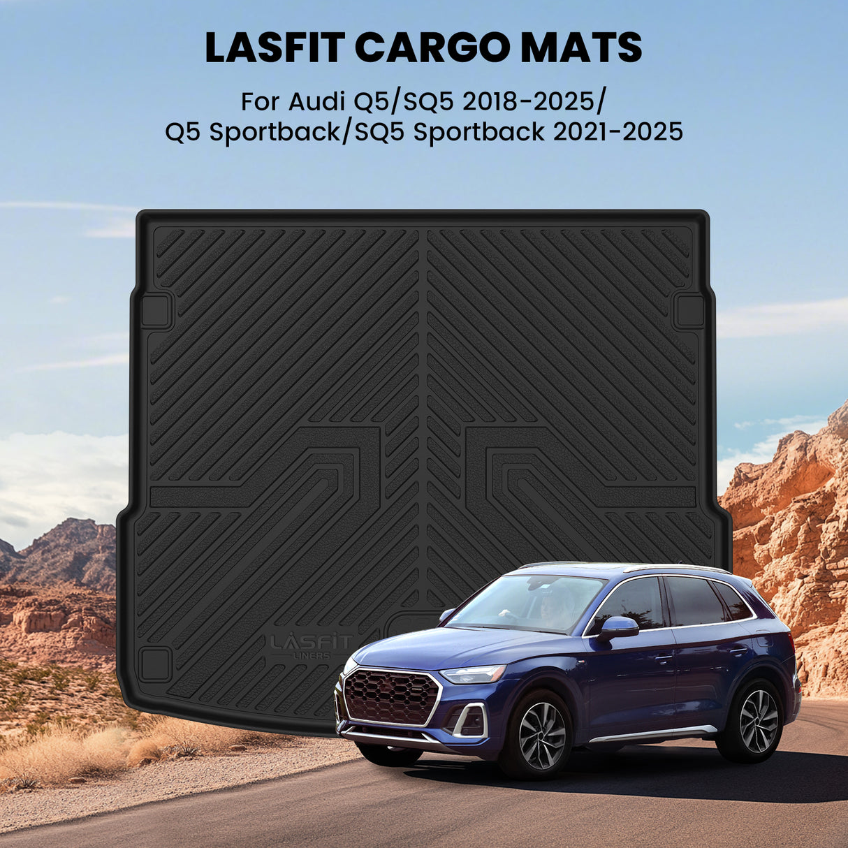Fit for 2021-2025 Audi Q5 SQ5 Sportback Floor Mats & Cargo Mat, Don't Fit 2025 Audi Q5 New Body