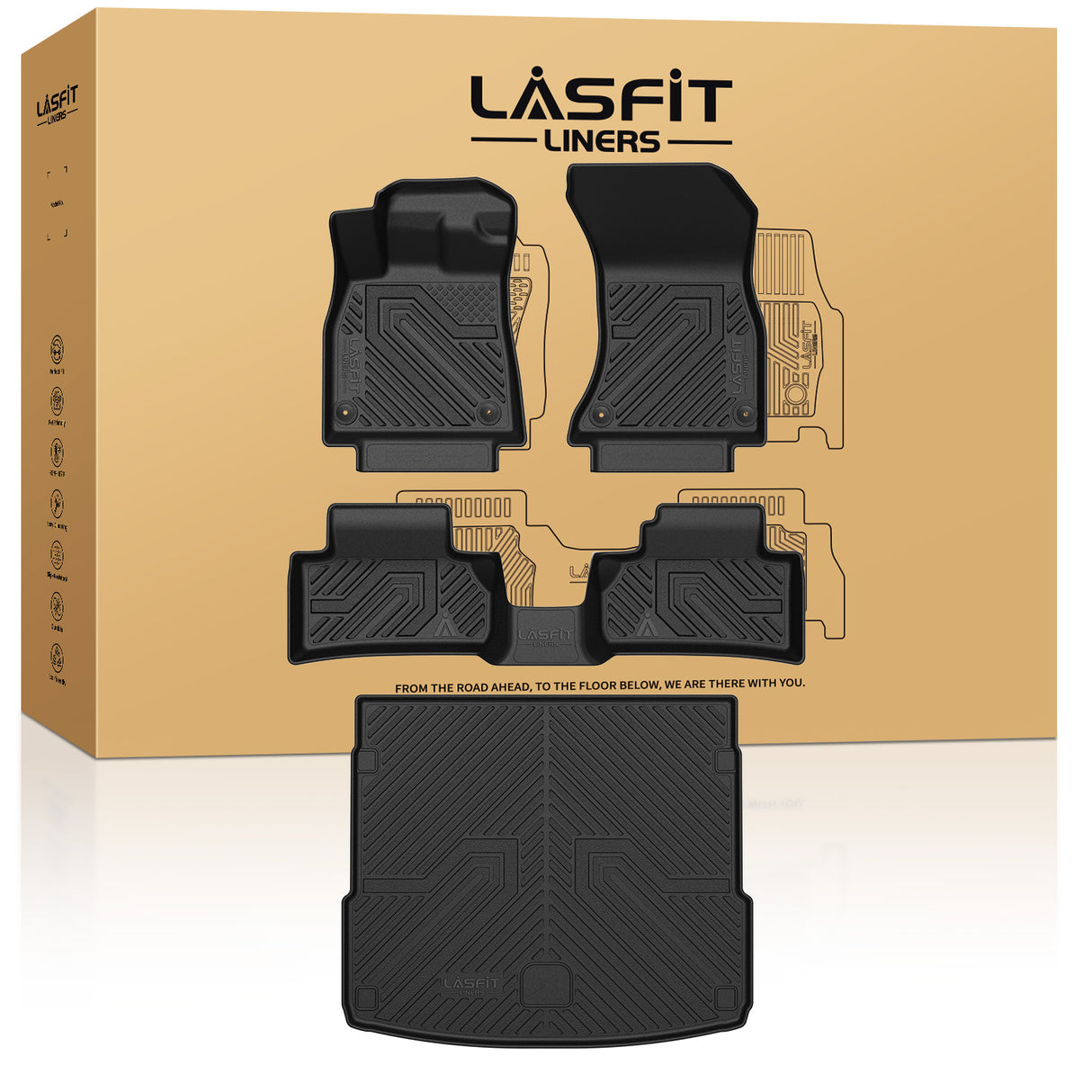 Fit for 2021-2025 Audi Q5 SQ5 Sportback Floor Mats & Cargo Mat, Don't Fit 2025 Audi Q5 New Body