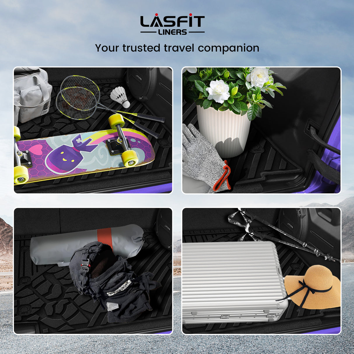 Fit for 2018-2026 Jeep Wrangler JL Floor Mats or Cargo Mat, Fit 4-Door Only(Don't fit 4xe)