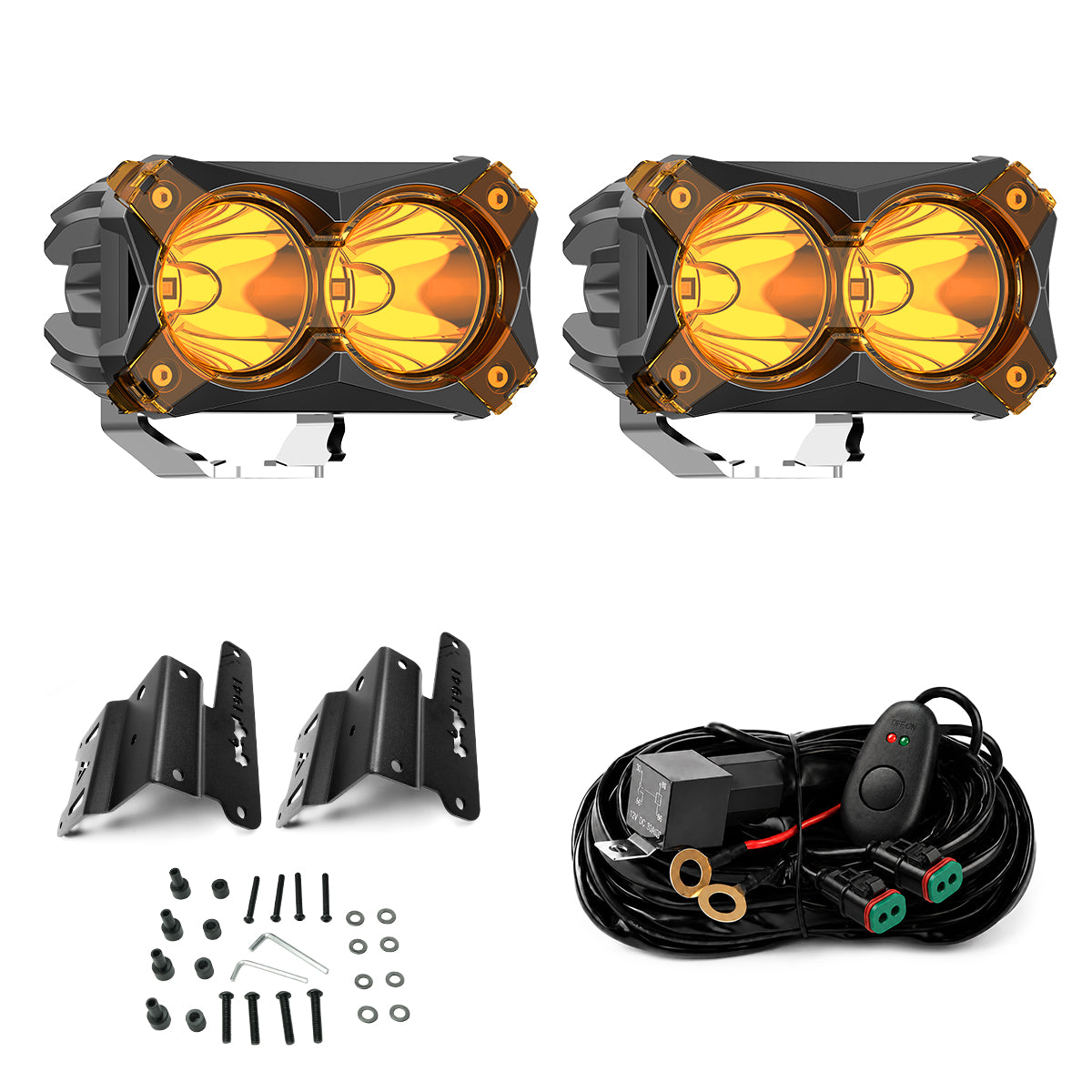 2018-2026 Jeep Wrangler Gladiator 4.8 inch amber spot ditch light