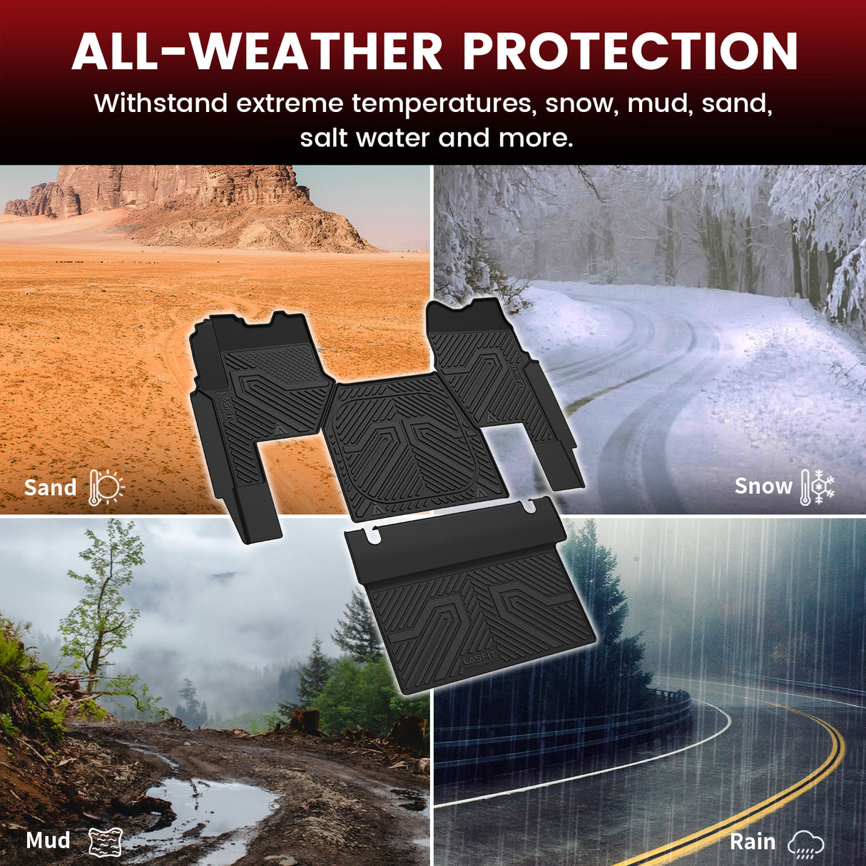 Fit for 2018-2026 Mack Anthem Floor Mats All Weather Protection