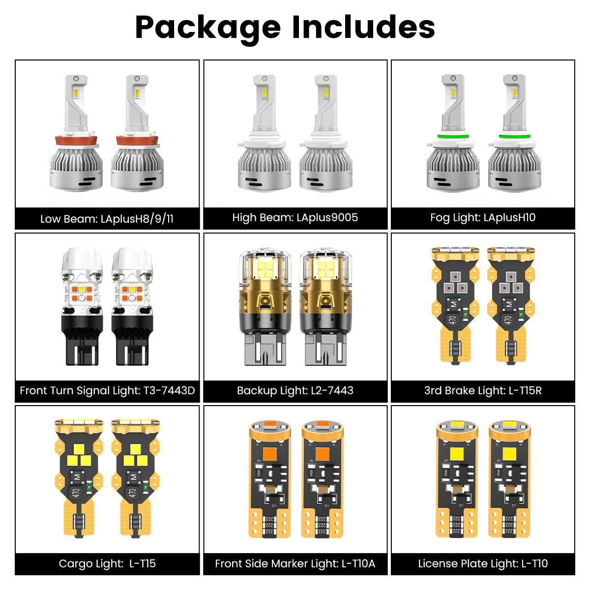 combo package led bulbs fit for 2018 Ford F150