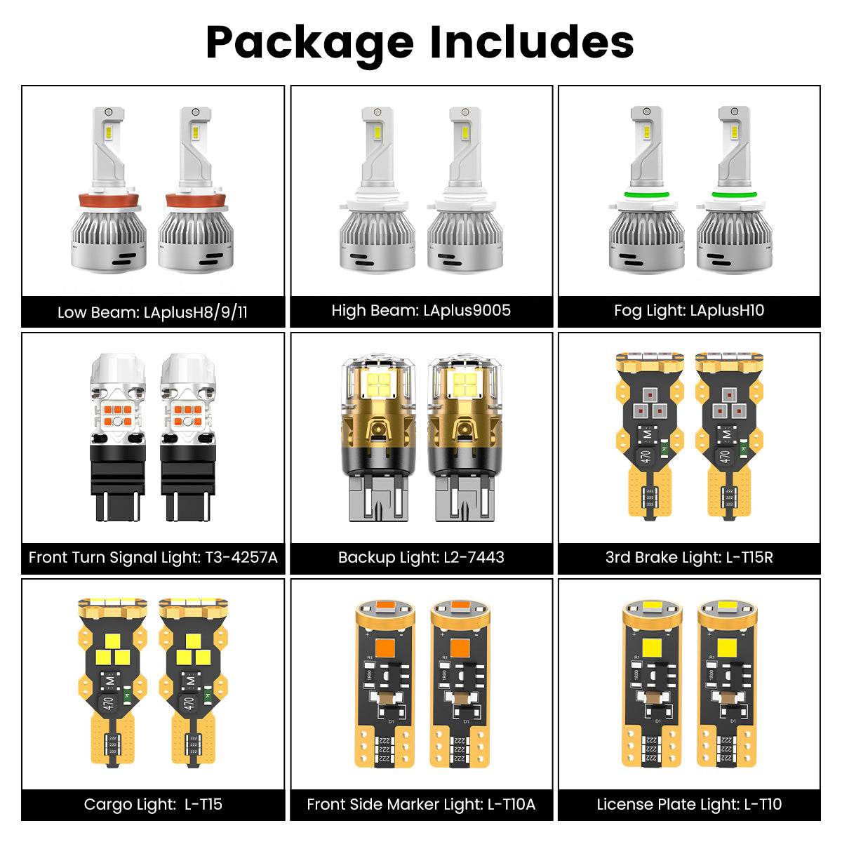combo package led bulbs fit for 2019-2020 Ford F150