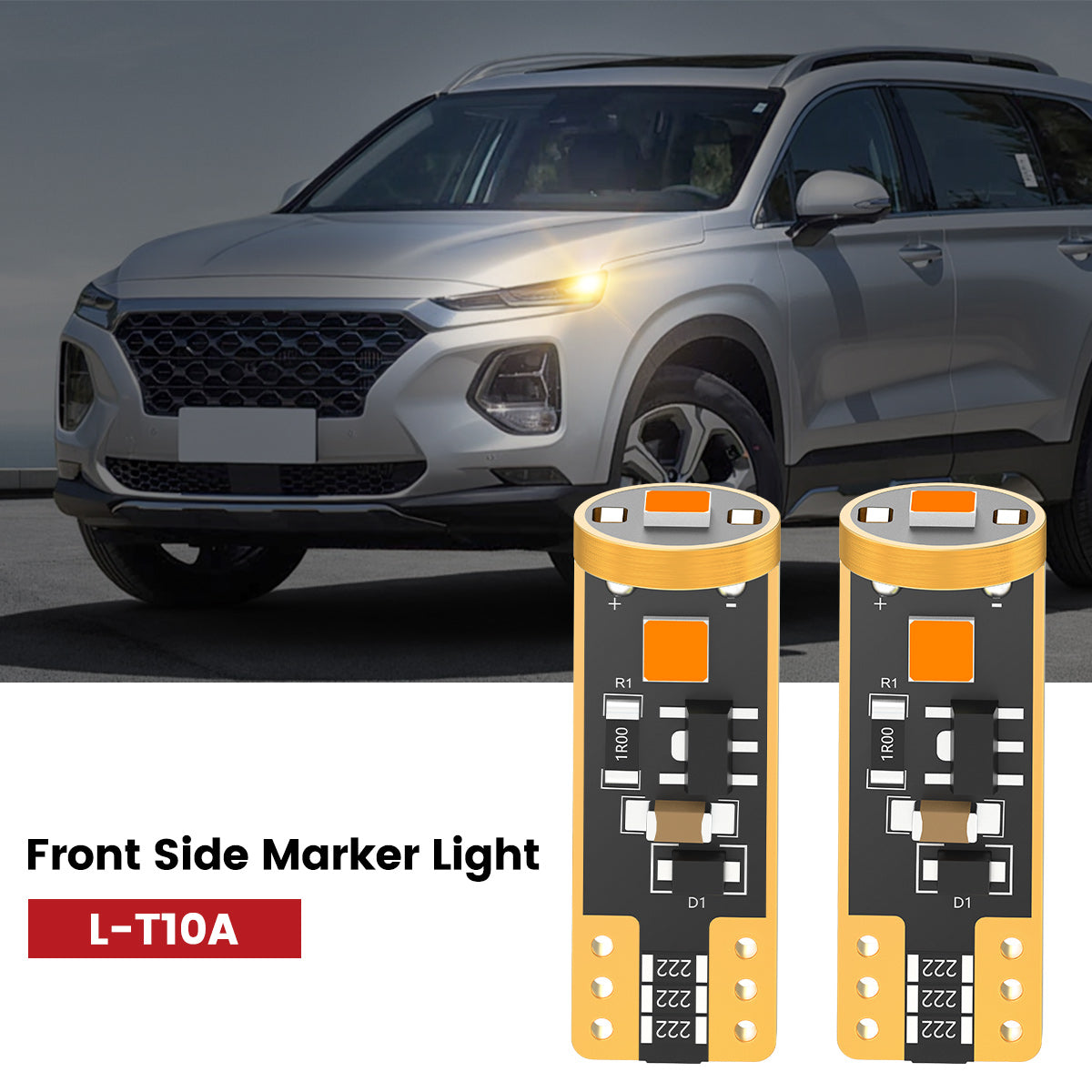 Lasfit 168 led front side marker light fit for 2019-2020 Hyundai Santa Fe