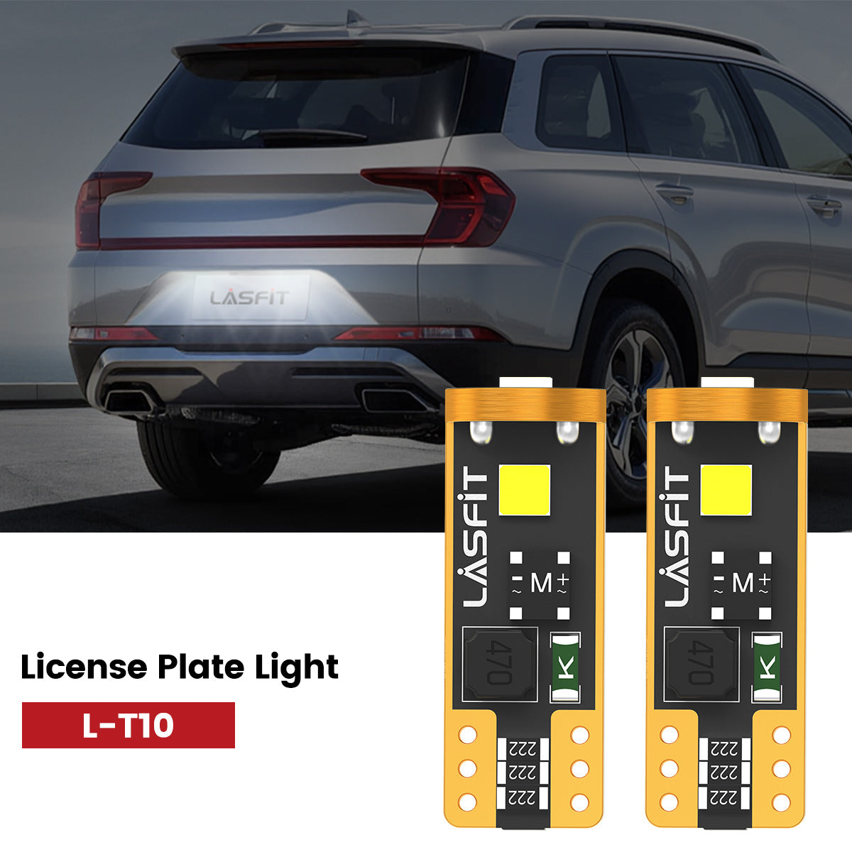 Lasfit 168 led license plate light fit for 2019-2020 Hyundai Santa Fe