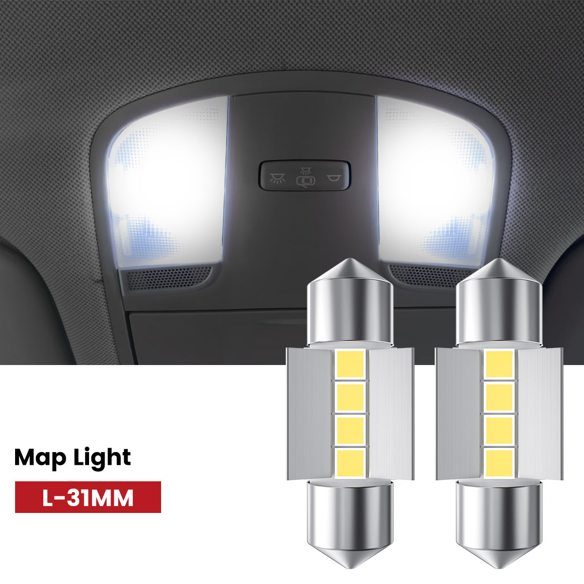 Lasfit 31MM led map light fit for 2019-2020 Hyundai Santa Fe