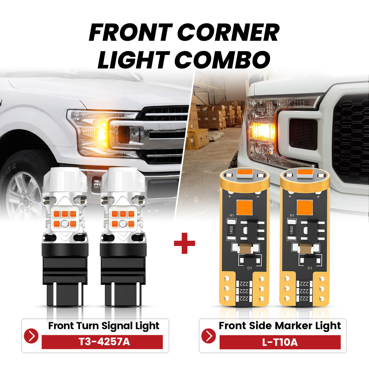 Fit for 2018-2020 Ford F-150 LED Bulbs | Full Exterior & Interior LED Upgrade