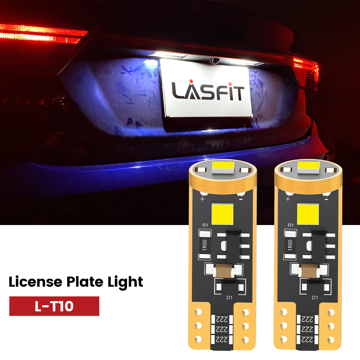 Lasfit 168 led license plate lights fit for 2019-2021 Kia Forte