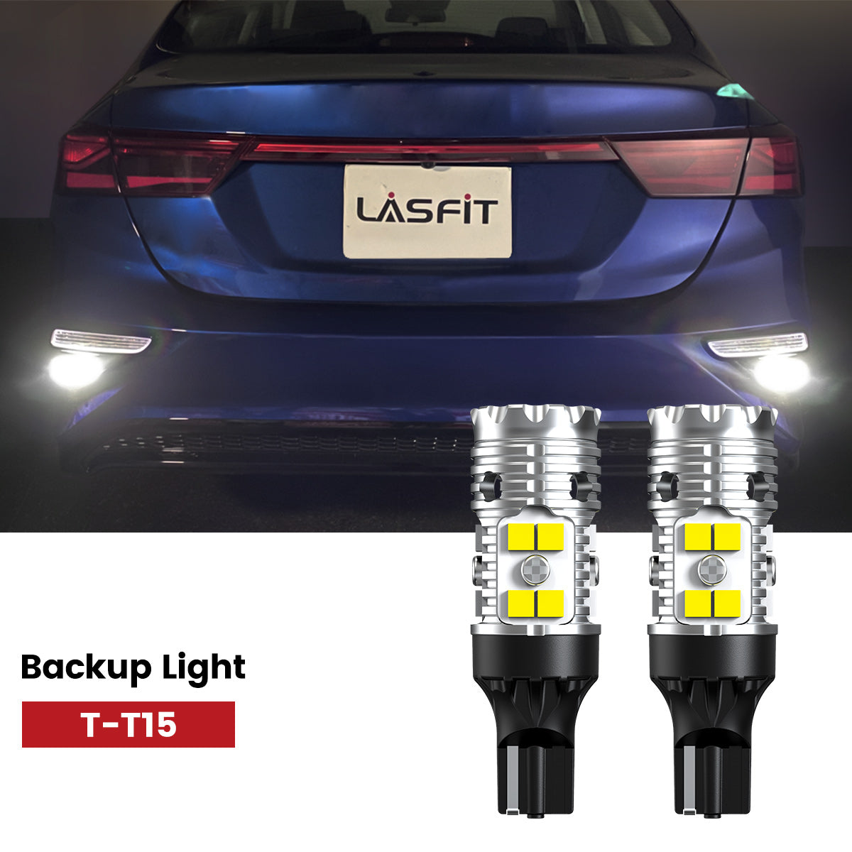 Lasfit 921 led backup lights fit for 2019-2021 Kia Forte