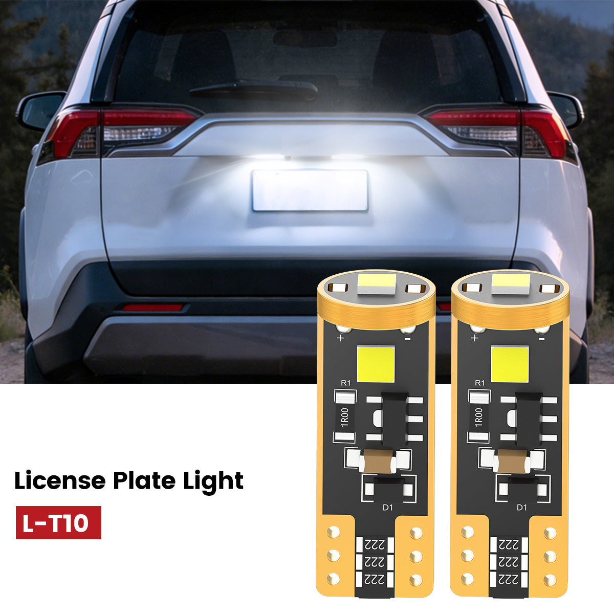 Lasfit 168 led license plate lights fit for 2019-2021 Toyota RAV4