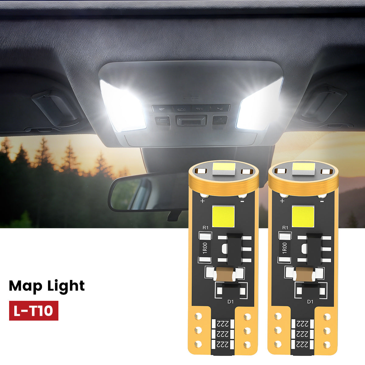 Lasfit 168 led map lights fit for 2019-2021 Toyota RAV4