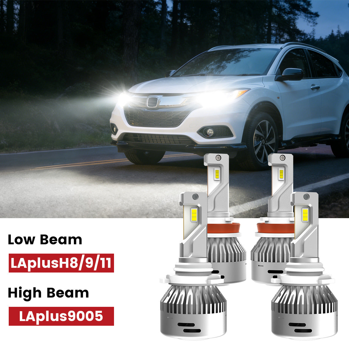 H11 9005 LED headlight bulbs for 2019-2022 Honda HR-V