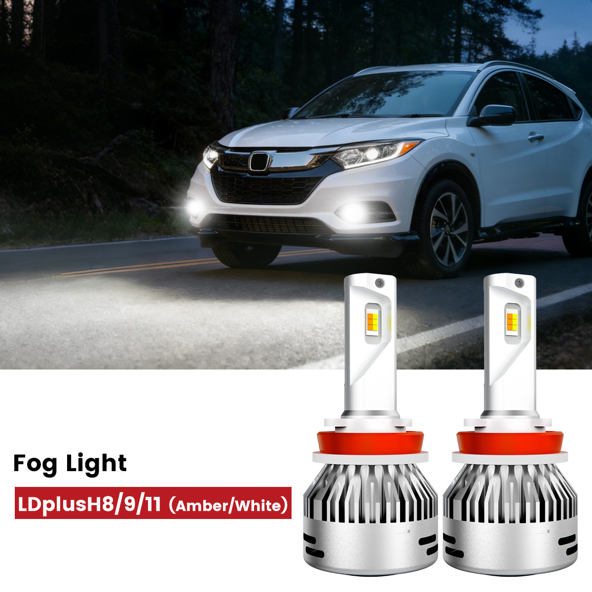 H11 LED switchback fog lights bulbs for 2019-2022 Honda HR-V