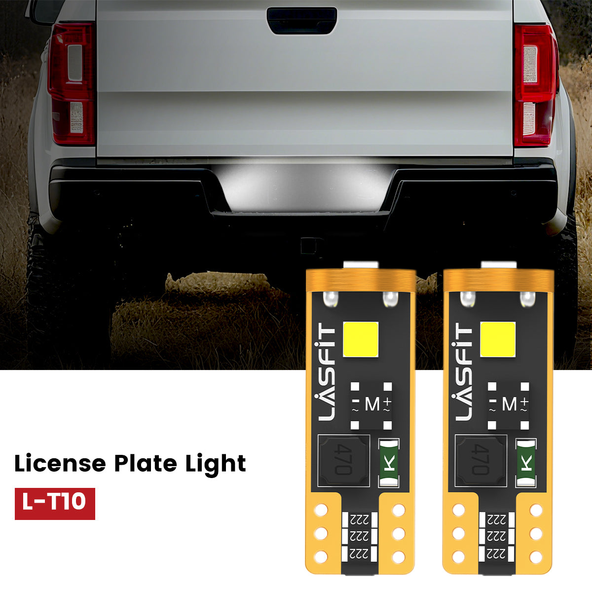 Lasfit 168 led license plate lights fit for 2019-2023 Ford Ranger