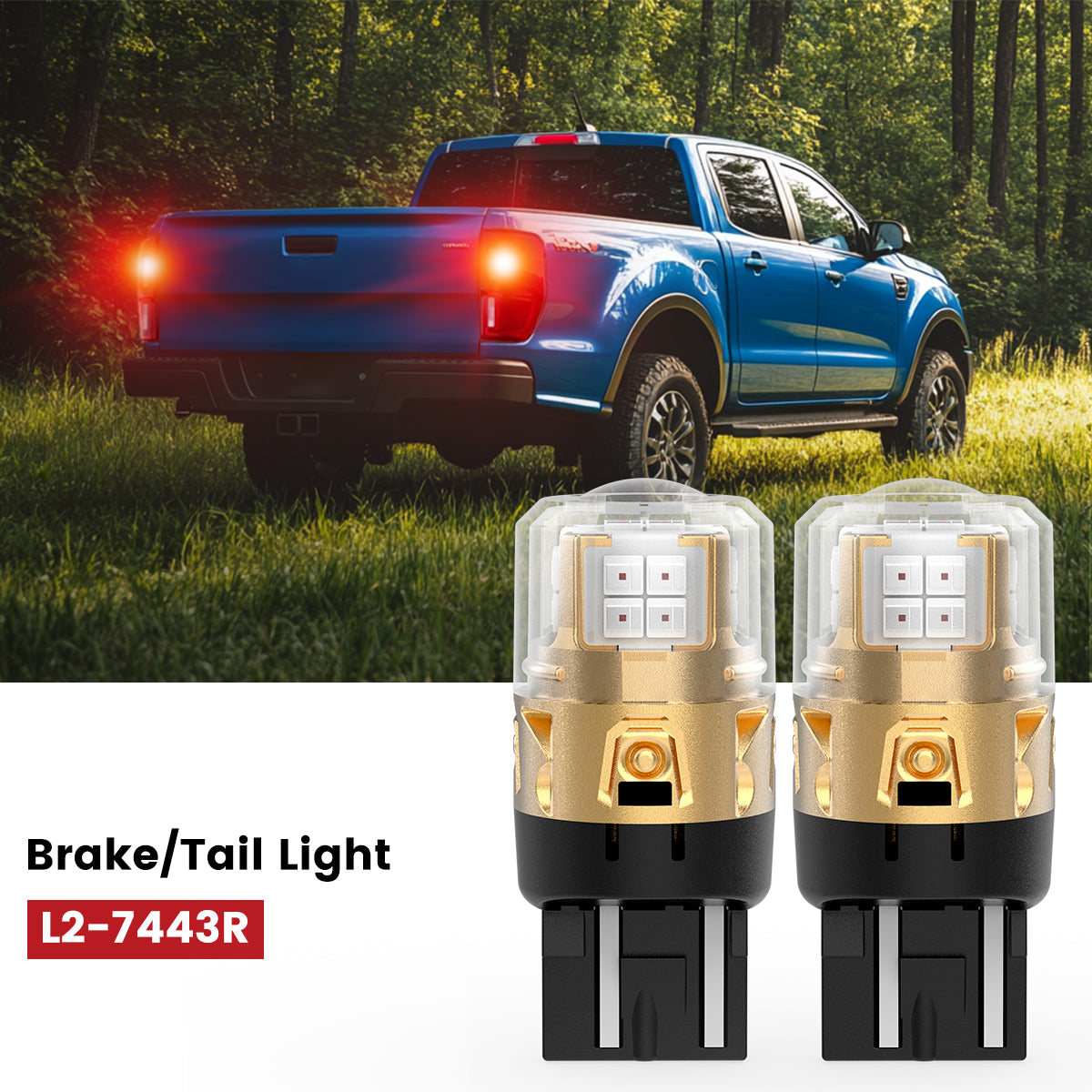 Lasfit 7443 led brake lights fit for 2019-2023 Ford Ranger