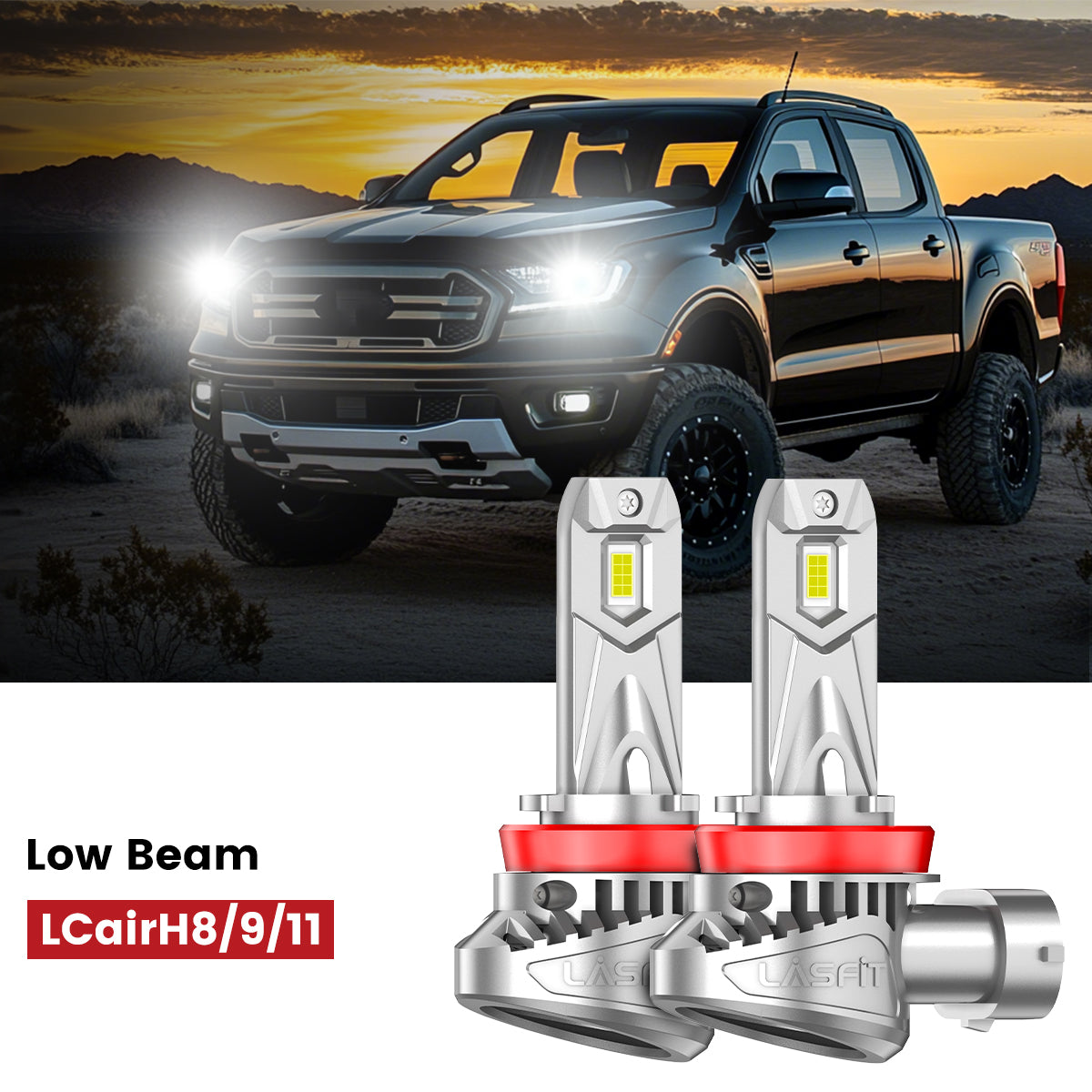 H11 led low beam bulbs for 2019-2023 Ford Ranger