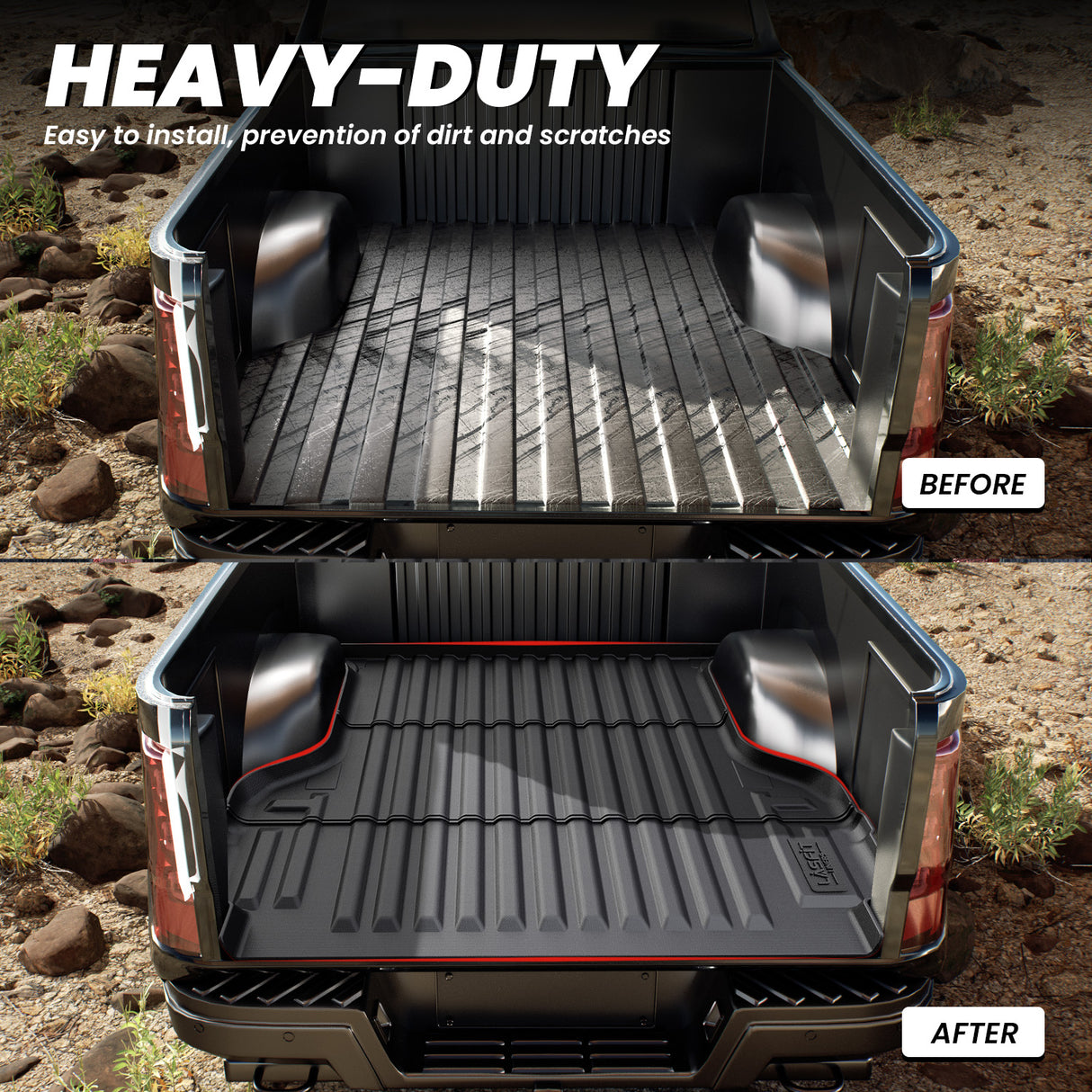 Fit for 2019-2023 Ford Ranger 5FT Bed Mat Full Protection