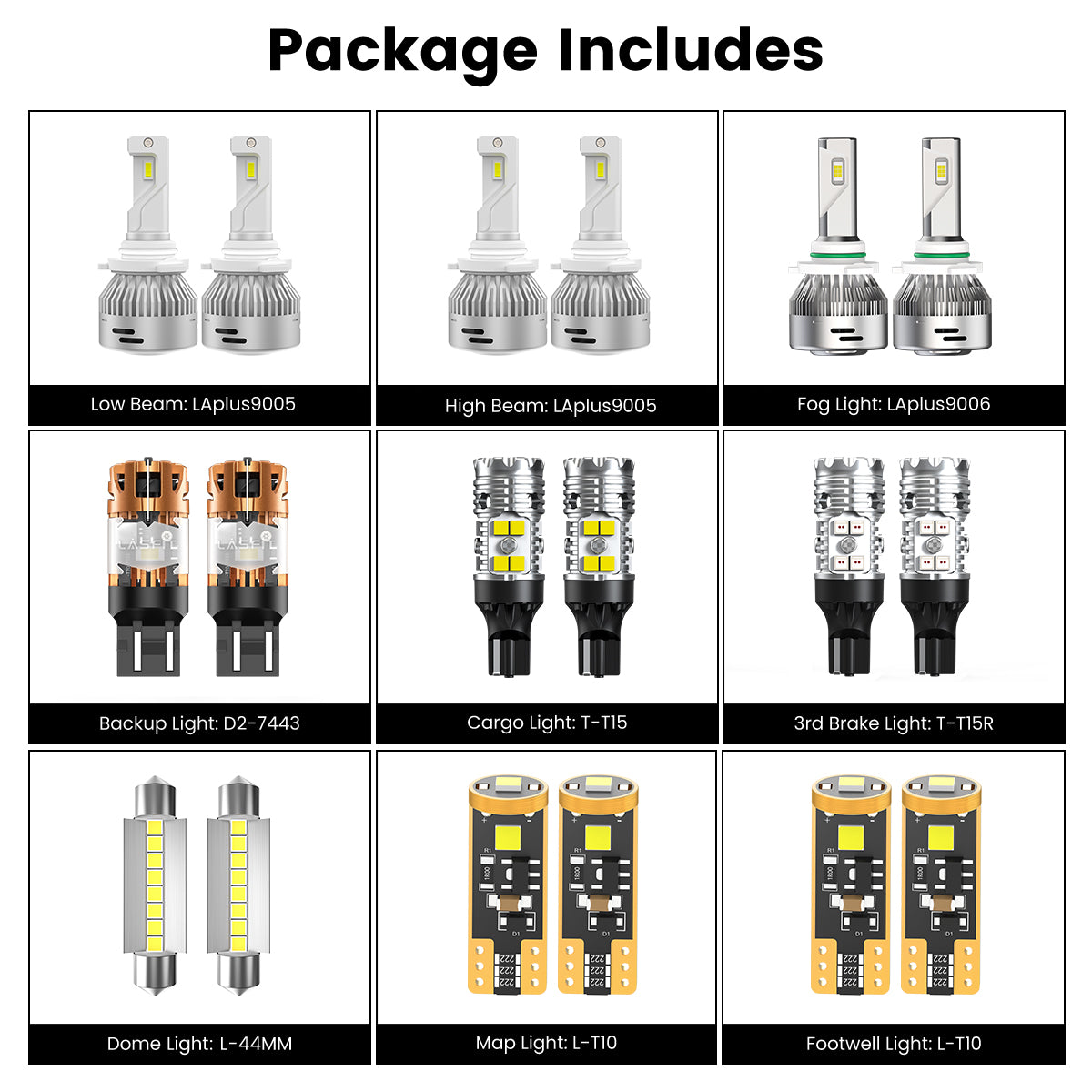combo package led bulbs fit for 2019-2024 Ram 1500 Classic with projector headlamp