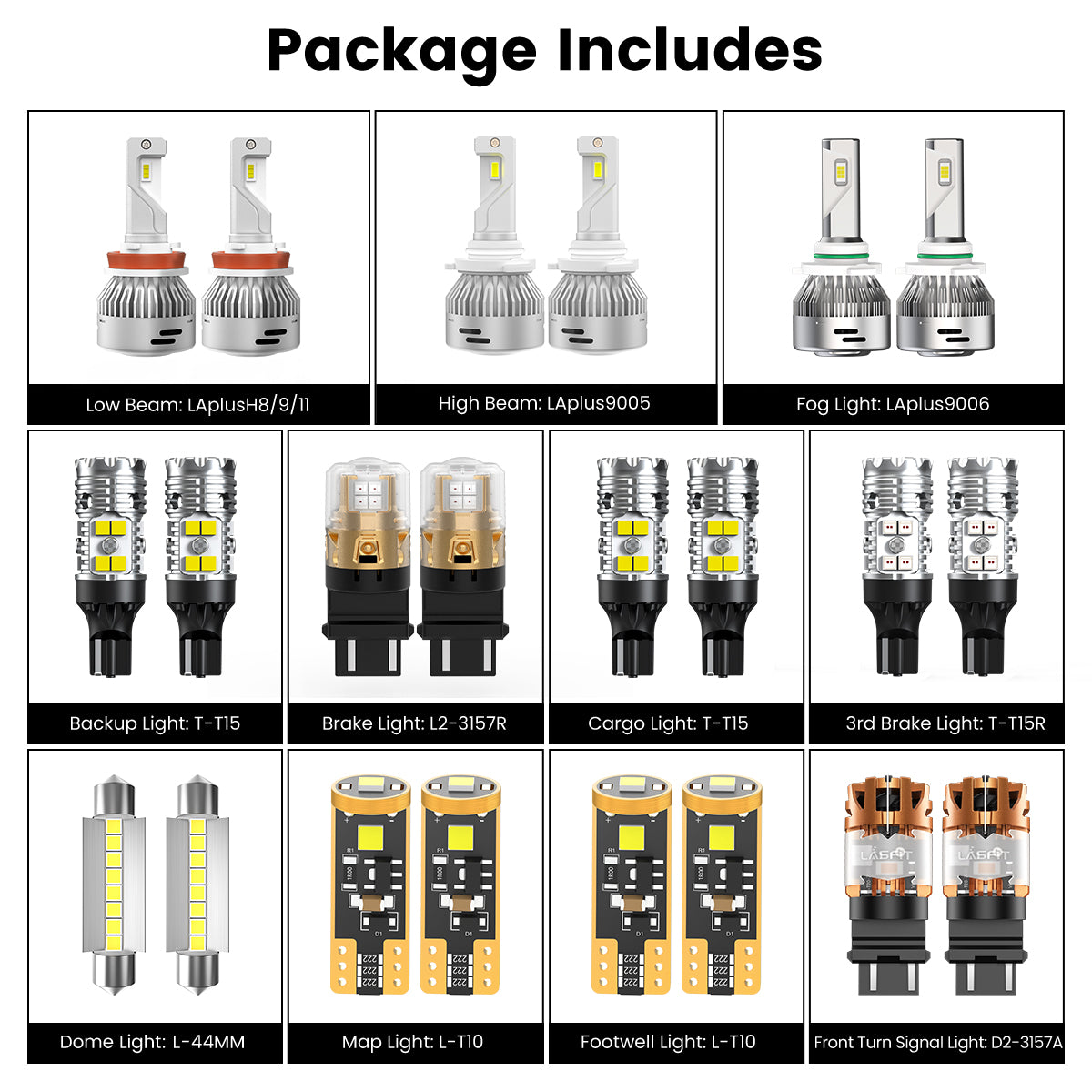 combo package led bulbs fit for 2019-2024 Ram 1500 Classic with reflector headlamp