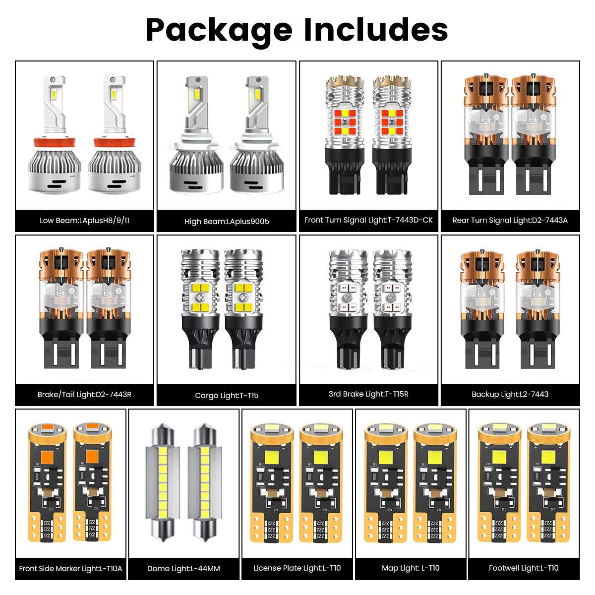 Fit for 2019-2024 Ram 1500 LED Bulbs Upgrade | Tested and Verified
