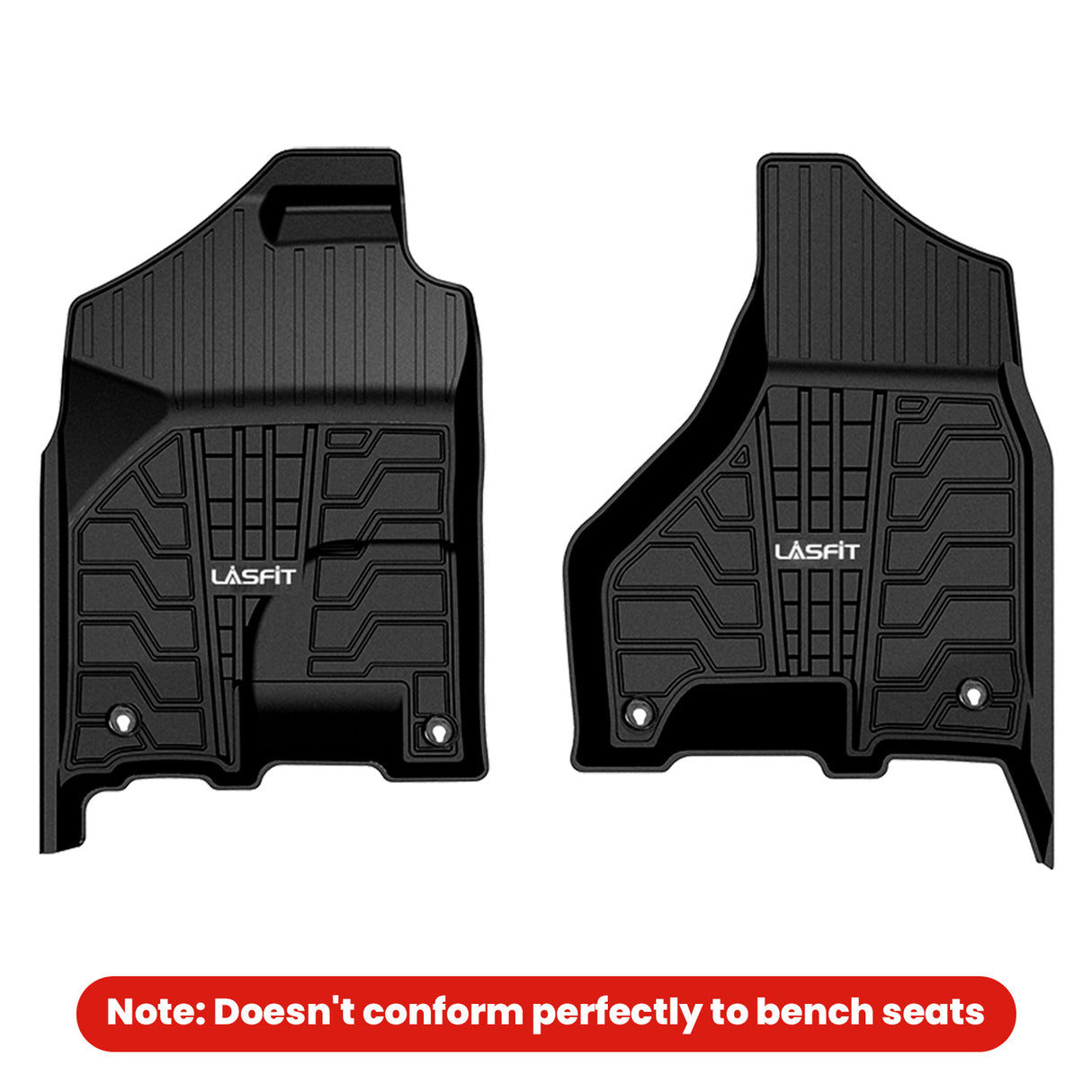Fit for 2019-2024 Dodge Ram 1500 Classic All-Weather 1st row Floor Mats, Fit Carpet Floor Only
