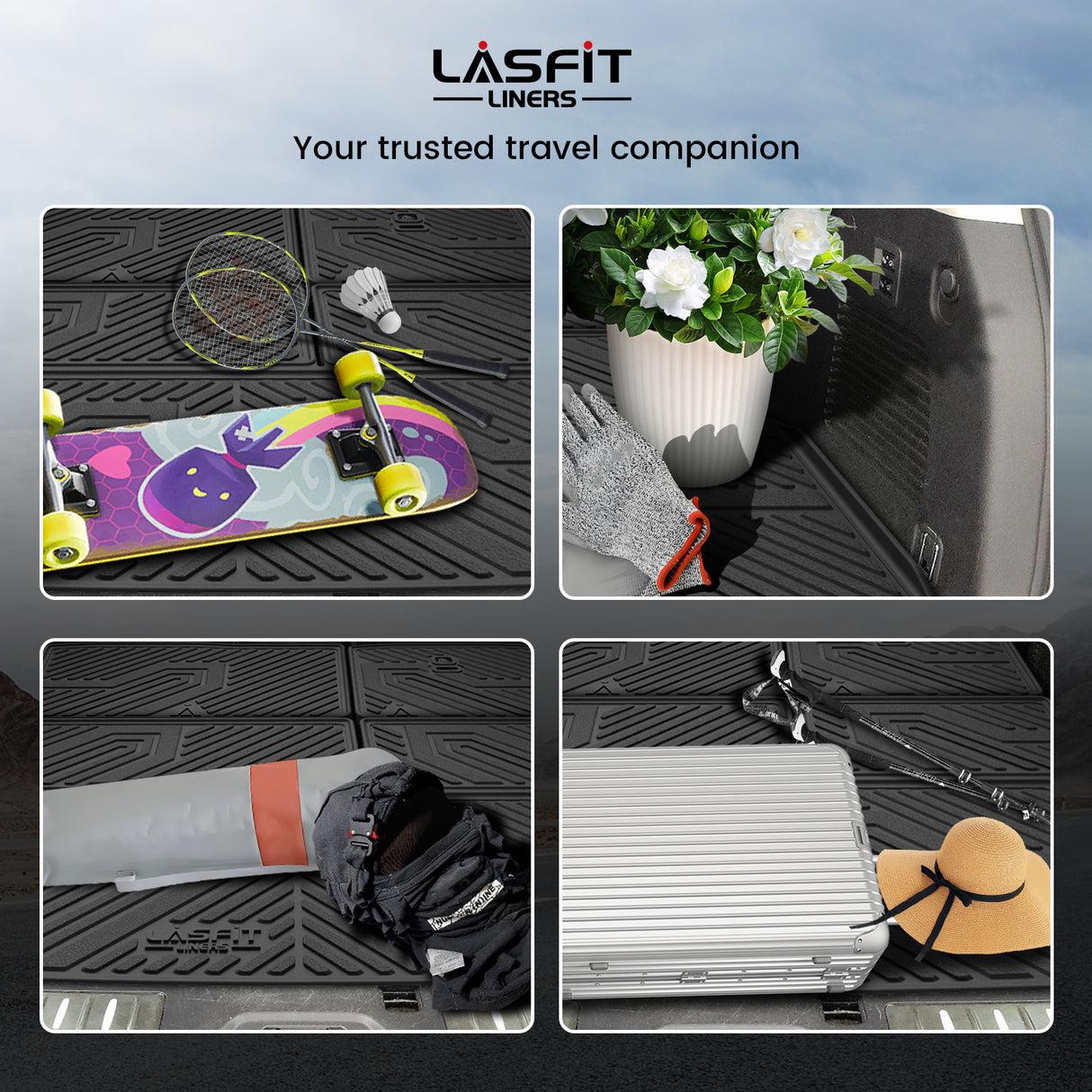 2017-2024 Nissan Armada Custom Seatback & Cargo Mats Scene