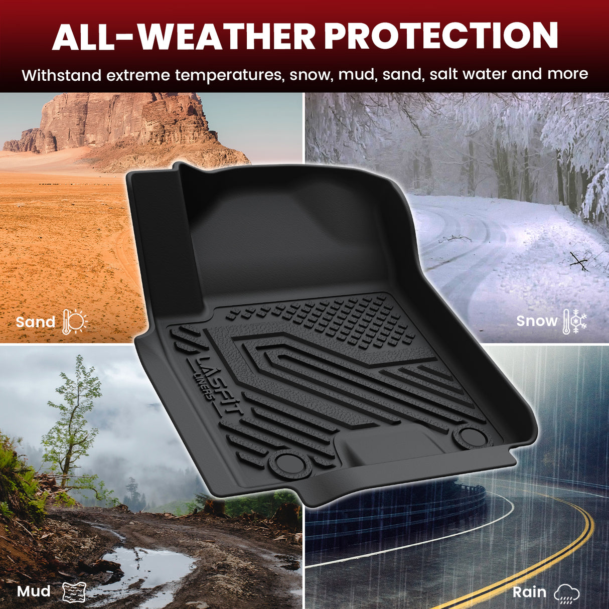 2019-2024 Nissan Armada Floor Mats All Weather Protection