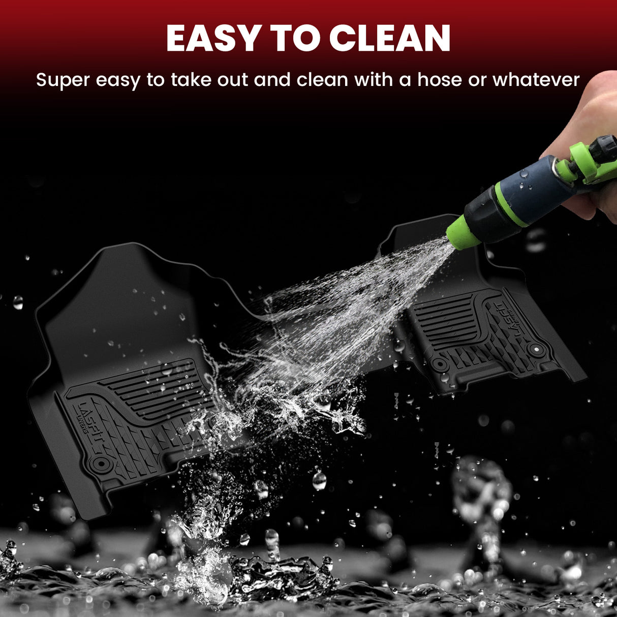 2019-2024 Ram 1500 Floor Mats Crew Cab Without Storage Fit Bench Seat Easy to Clean