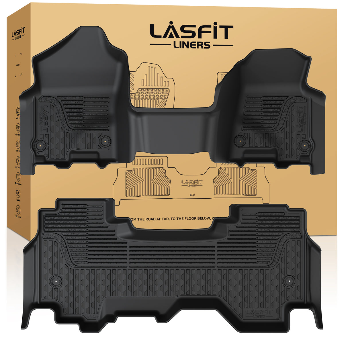 2019-2024 Ram 1500 1st & 2nd Floor Mats, Bench Seat & Quad Cab