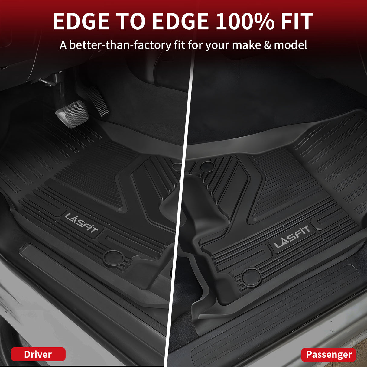 Edge to Edge Floor Mats for Ram 1500 Quad Cab