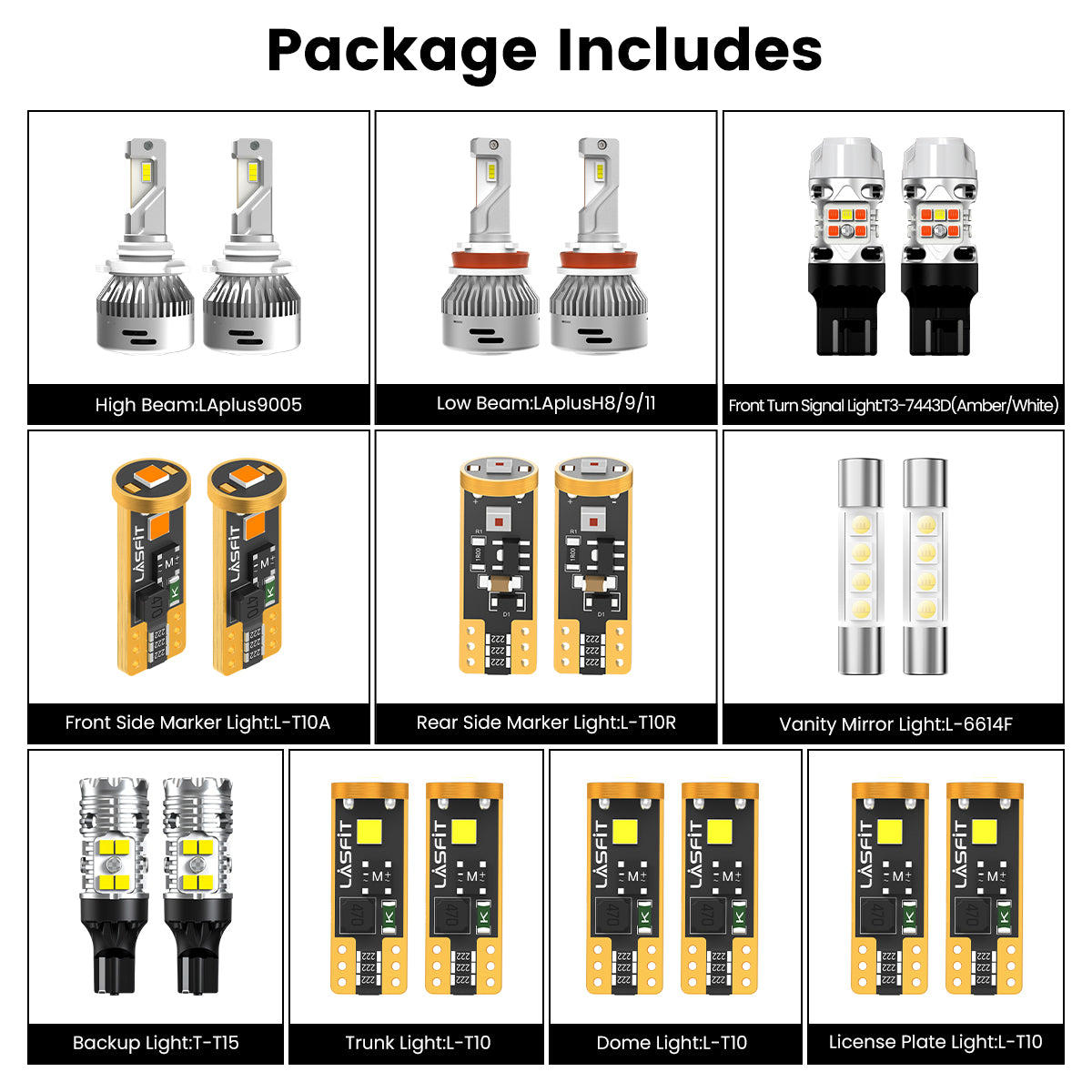Fit for 2019-2025 Chevrolet Malibu LED Bulbs Upgrade | Tested and Verified