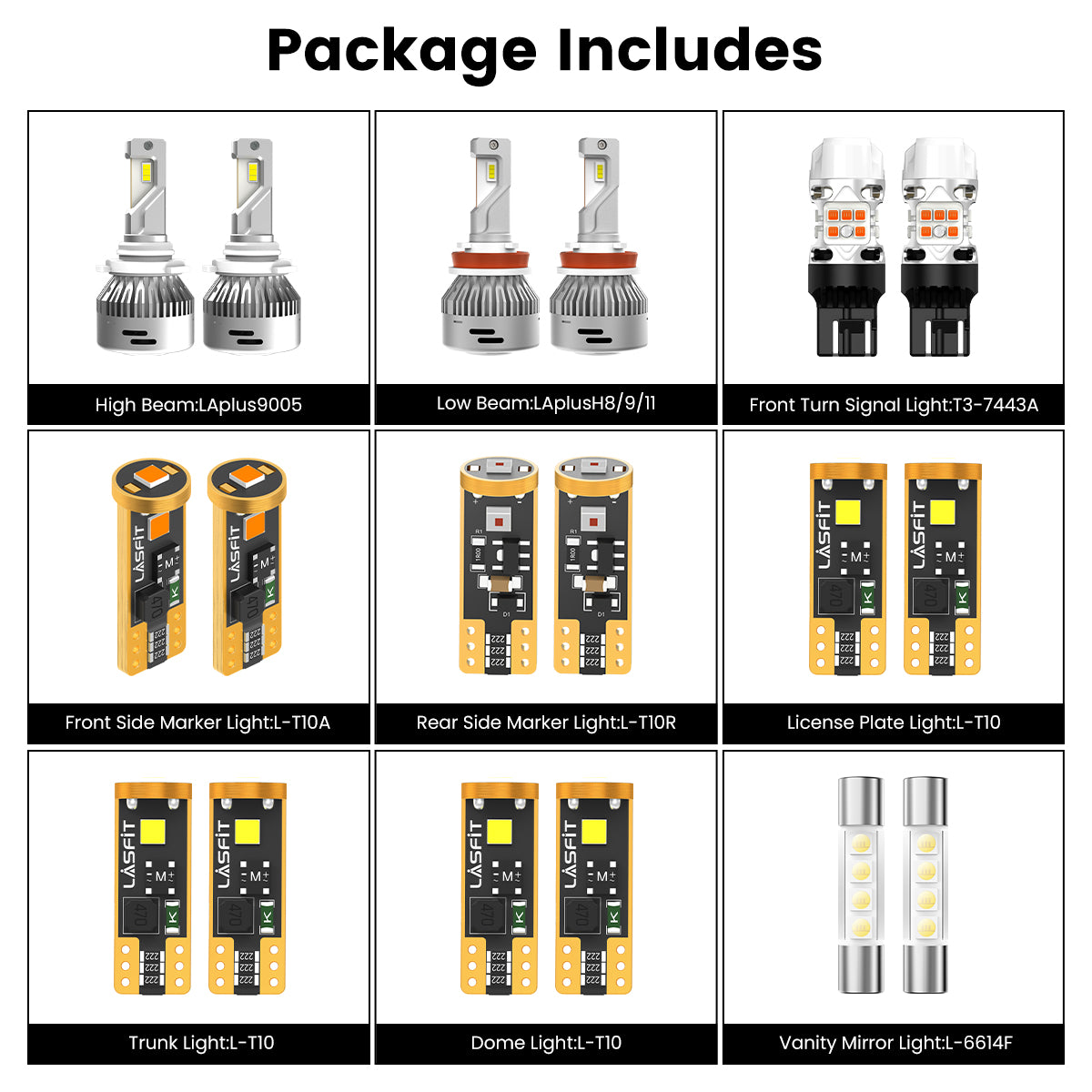 Fit for 2019-2025 Chevrolet Malibu LED Bulbs Upgrade | Tested and Verified