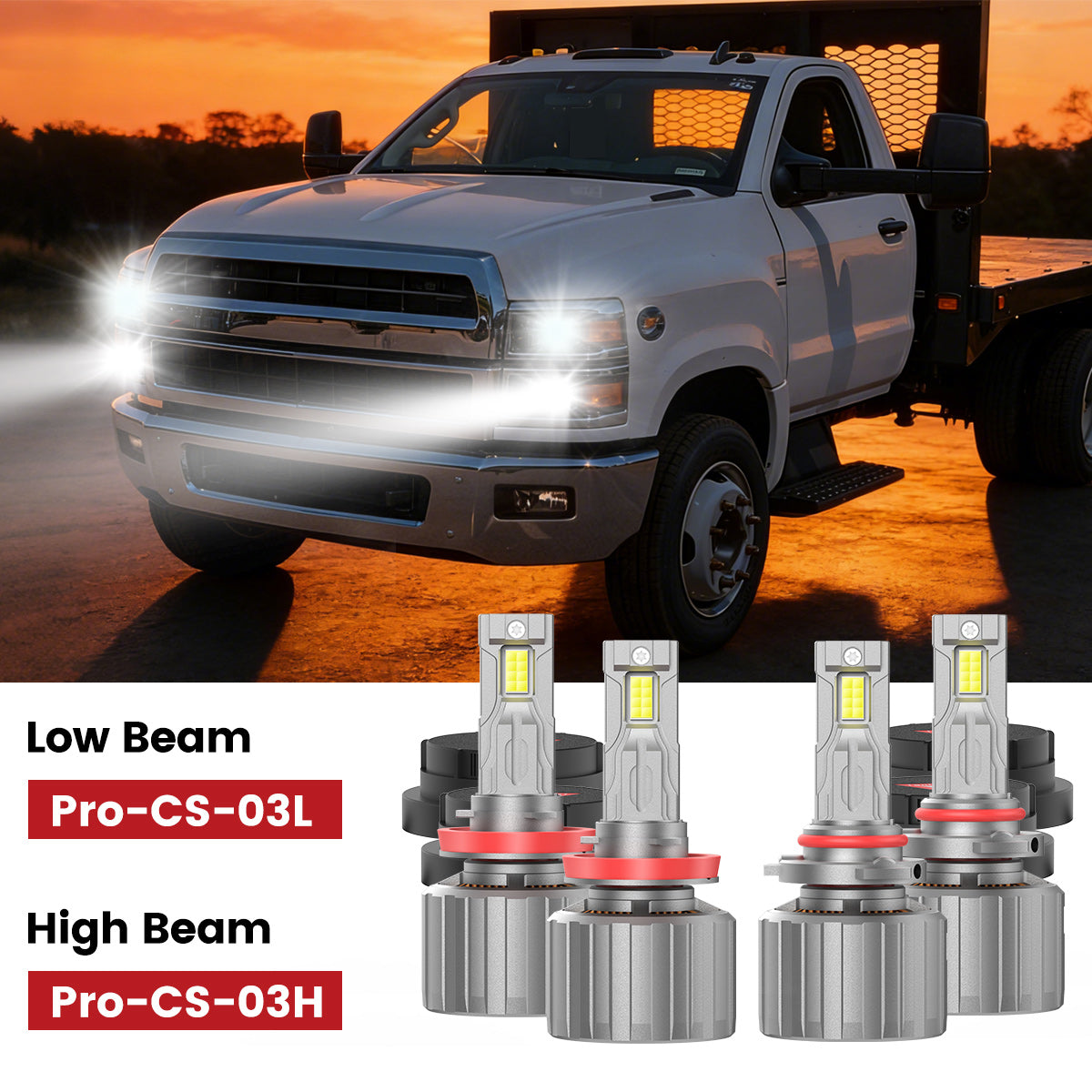 Custom Engineered for 2019-2025 Chevrolet Silverado 4500 5500 6500 LED Bulbs Upgrade
