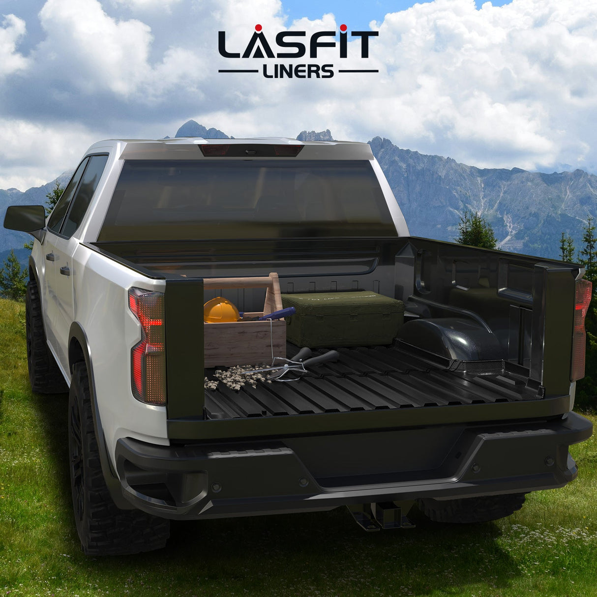 2019-2025 Chevrolet Silverado 1500 Short Box(69.92") 5.8FT Truck Bed Mat Application