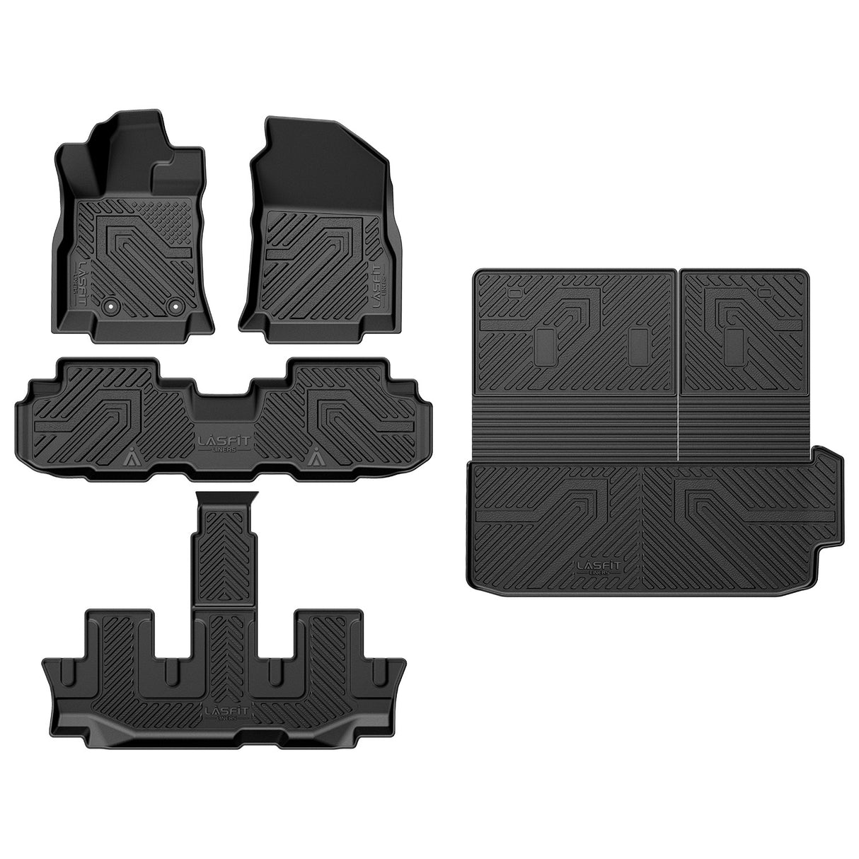 Fit for 2019-2026 Subaru Ascent Floor Mats & Cargo Mat with Seatback Protector