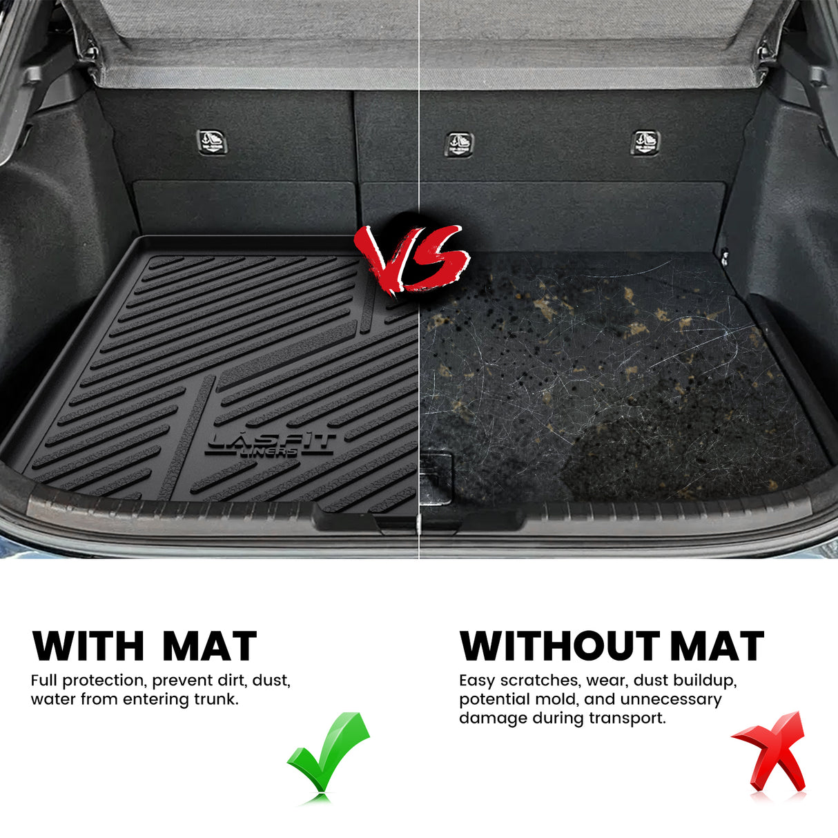 2019-2025 Toyota Corolla Hatchback Cargo Mat Contrast