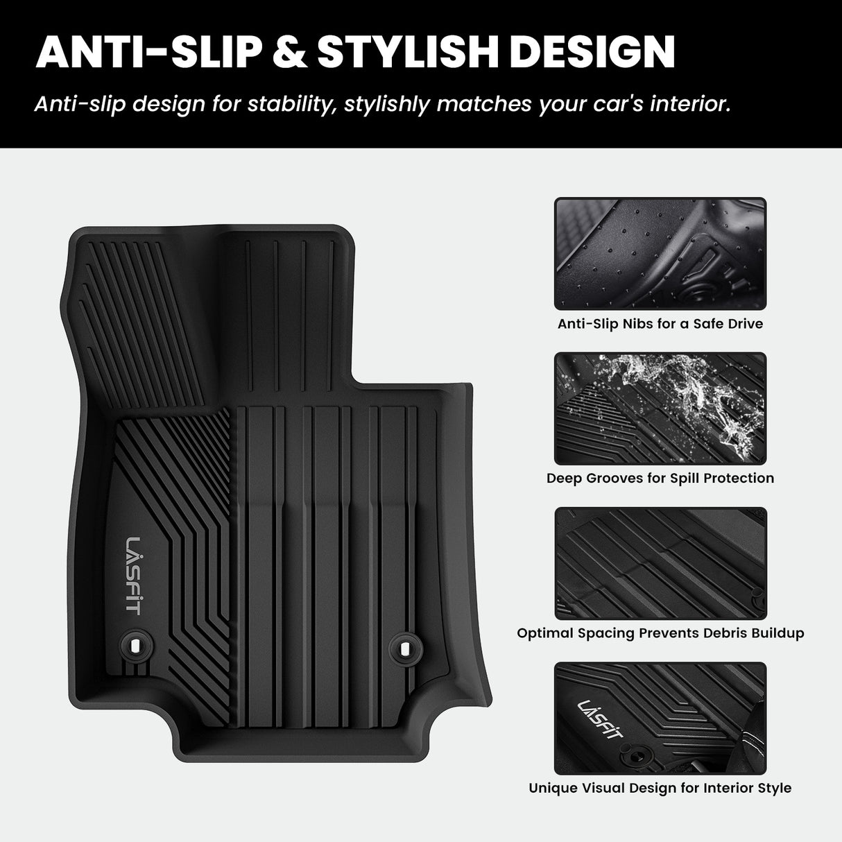 Fit for 2019-2025 Toyota RAV4 All-weather TPE Floor Mats & Cargo Mat
